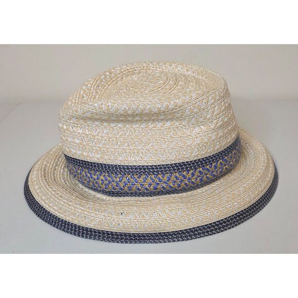Eric Javits Womens Squishee Straw Packable Fedora Hat UPF 50+ - Picture 2 of 4